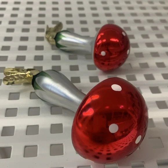 Ikea mushroom Christmas tree decor clip on holiday ornaments decorations new - Picture 8 of 17
